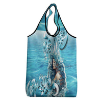 Hawaii Namaka Goddess Of The Sea Grocery Bag Polynesian Style LT05 - Polynesian Pride