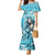 Hawaii Namaka Goddess Of The Sea Mermaid Dress Polynesian Style LT05 Women Turquoise - Polynesian Pride