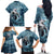 Hawaiian Shark God Kamohoalii Family Matching Off Shoulder Long Sleeve Dress and Hawaiian Shirt Polynesian Style LT05 - Polynesian Pride