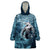 Hawaiian Shark God Kamohoalii Wearable Blanket Hoodie Polynesian Style LT05 One Size Blue - Polynesian Pride