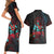 Hawaiian Demigod Maui Couples Matching Short Sleeve Bodycon Dress and Hawaiian Shirt Polynesian Mythology LT05 - Polynesian Pride