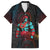 Hawaiian Demigod Maui Family Matching Off Shoulder Maxi Dress and Hawaiian Shirt Polynesian Mythology LT05 Dad's Shirt - Short Sleeve Black - Polynesian Pride