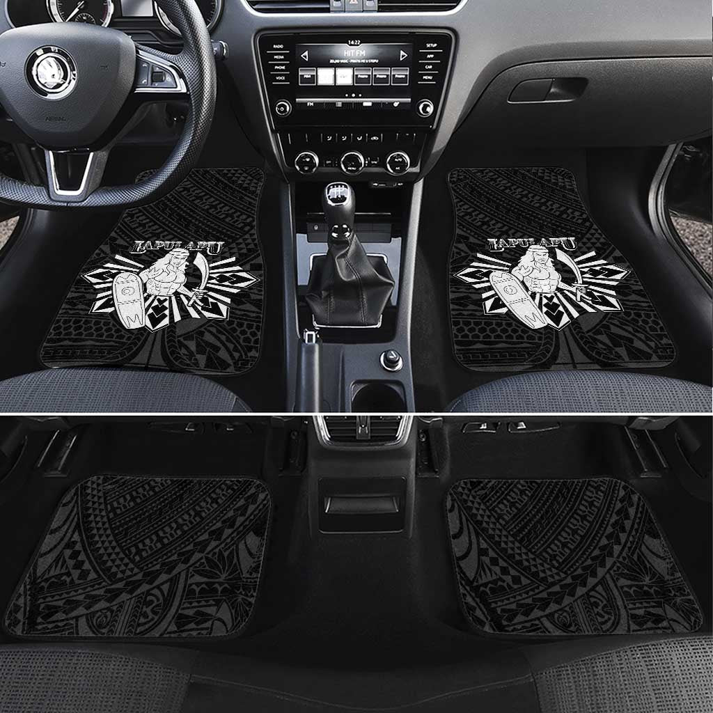 Philippines Tribal Car Mats King Lapu Lapu Black Version