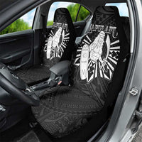 Philippines Tribal Car Seat Cover King Lapu Lapu Black Version