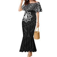 Philippines Tribal Mermaid Dress King Lapu Lapu Black Version