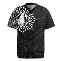 Philippines Tribal Rugby Jersey King Lapu Lapu Black Version