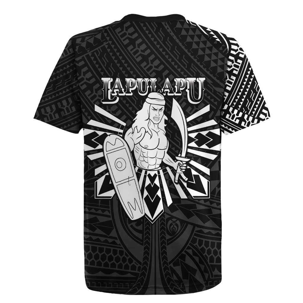 Philippines Tribal Rugby Jersey King Lapu Lapu Black Version