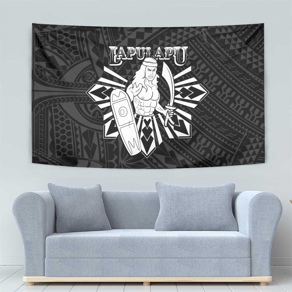Philippines Tribal Tapestry King Lapu Lapu Black Version
