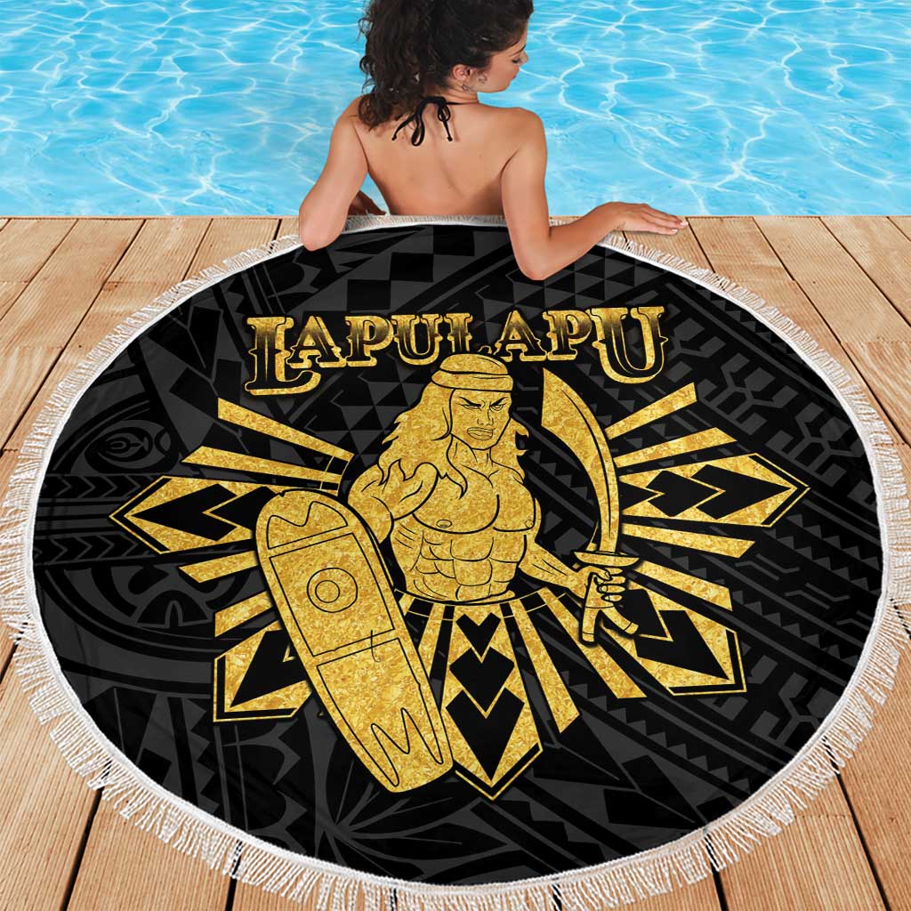 Philippines Tribal Beach Blanket King Lapu Lapu Gold Version