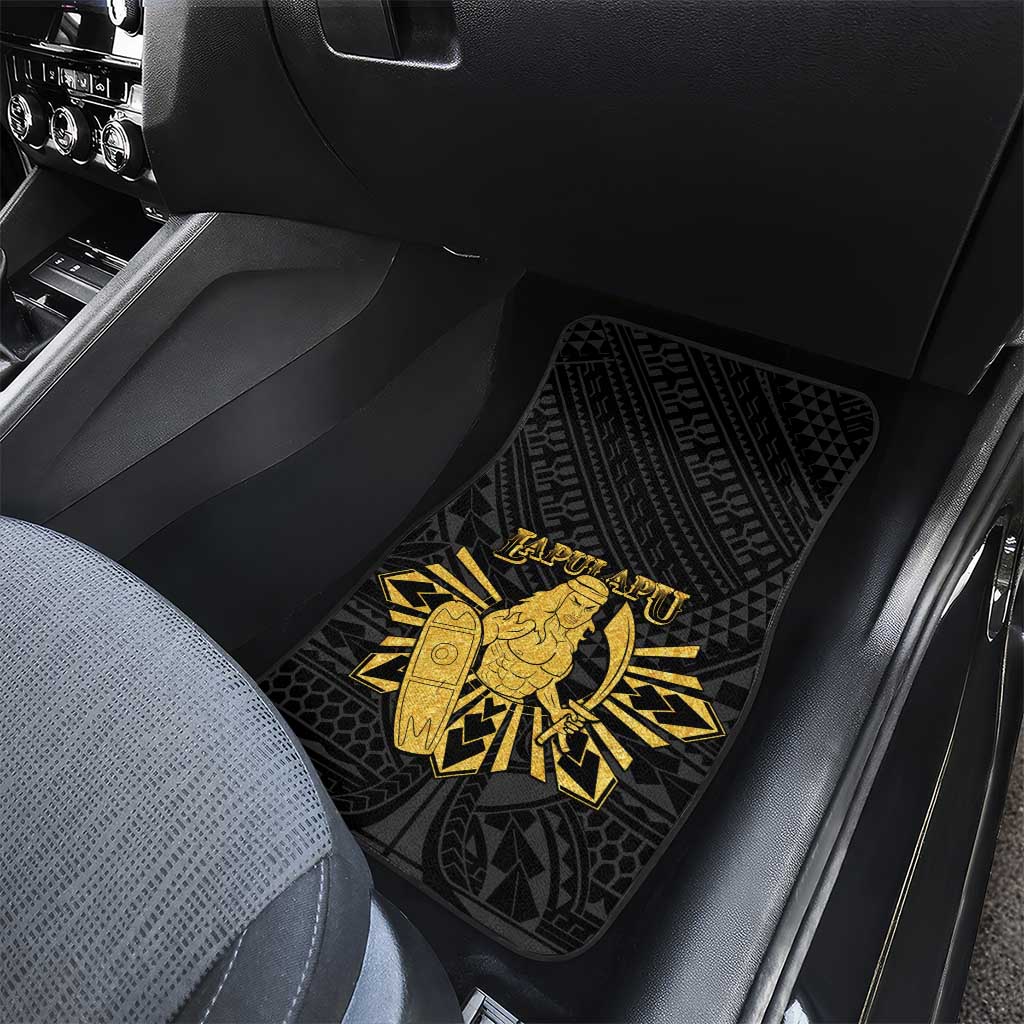 Philippines Tribal Car Mats King Lapu Lapu Gold Version