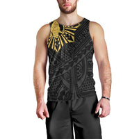Philippines Tribal Men Tank Top King Lapu Lapu Gold Version