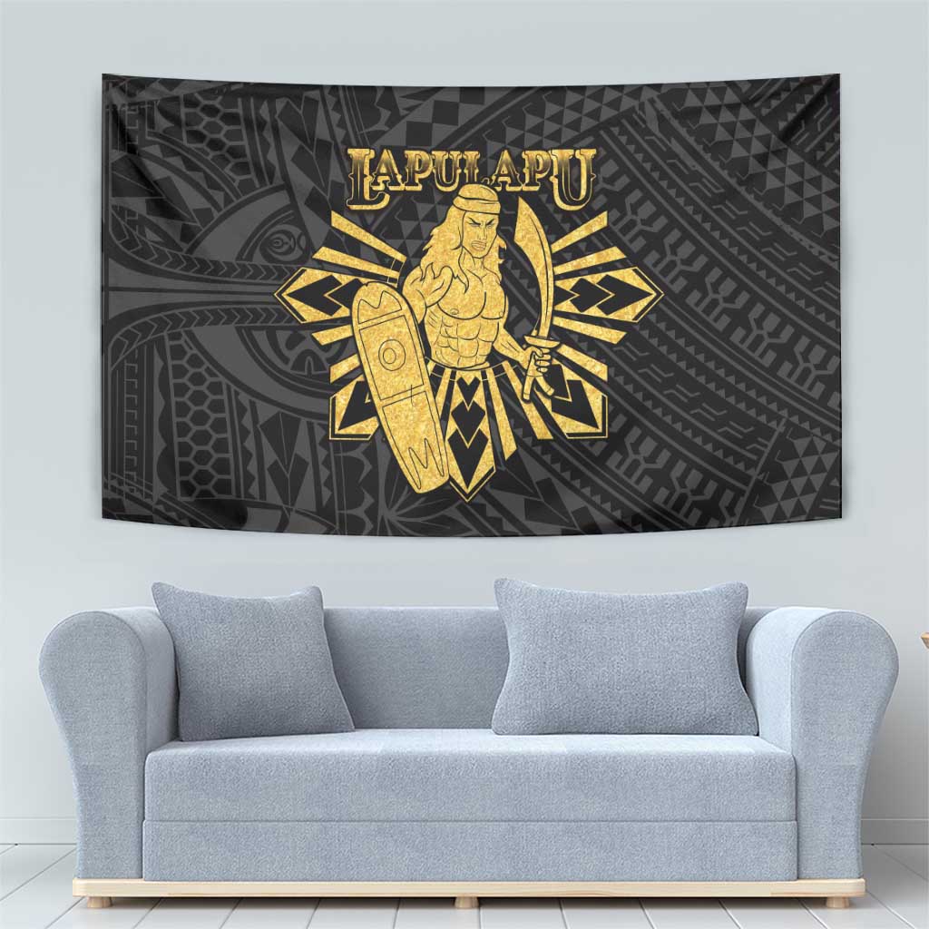 Philippines Tribal Tapestry King Lapu Lapu Gold Version