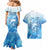 Mother's Love Is Deeper Than Ocean Couples Matching Mermaid Dress and Hawaiian Shirt Polynesian Style