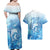 Mother's Love Is Deeper Than Ocean Couples Matching Off Shoulder Maxi Dress and Hawaiian Shirt Polynesian Style