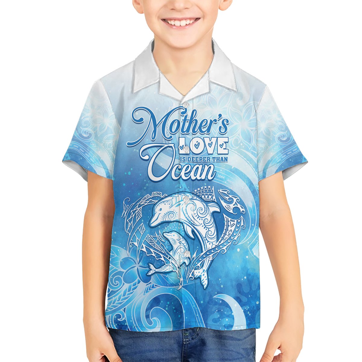 Mother's Love Is Deeper Than Ocean Hawaiian Shirt Polynesian Style LT05 - Polynesian Pride