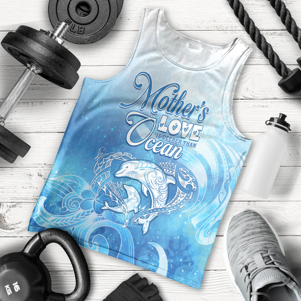 Mother's Love Is Deeper Than Ocean Men Tank Top Polynesian Style LT05 - Polynesian Pride