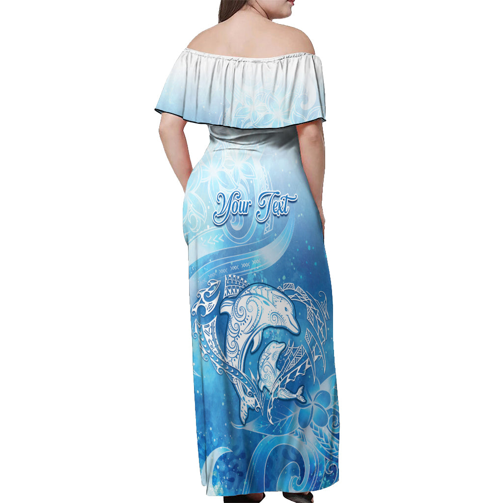 Mother's Love Is Deeper Than Ocean Off Shoulder Maxi Dress Polynesian Style LT05 - Polynesian Pride