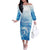 Mother's Love Is Deeper Than Ocean Off The Shoulder Long Sleeve Dress Polynesian Style