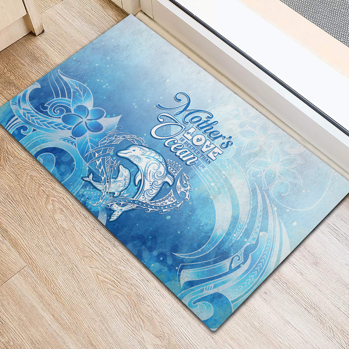 Mother's Love Is Deeper Than Ocean Rubber Doormat Polynesian Style LT05 - Polynesian Pride