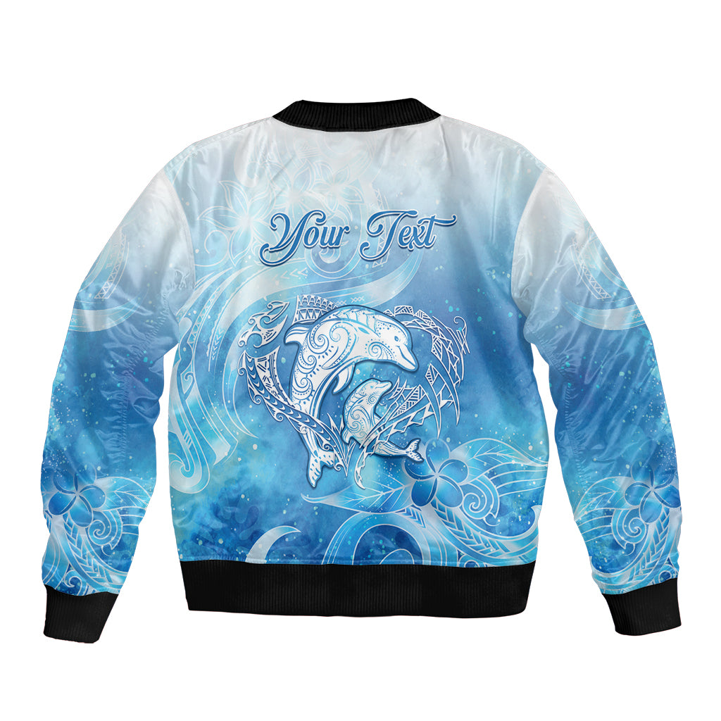 Mother's Love Is Deeper Than Ocean Sleeve Zip Bomber Jacket Polynesian Style LT05 - Polynesian Pride