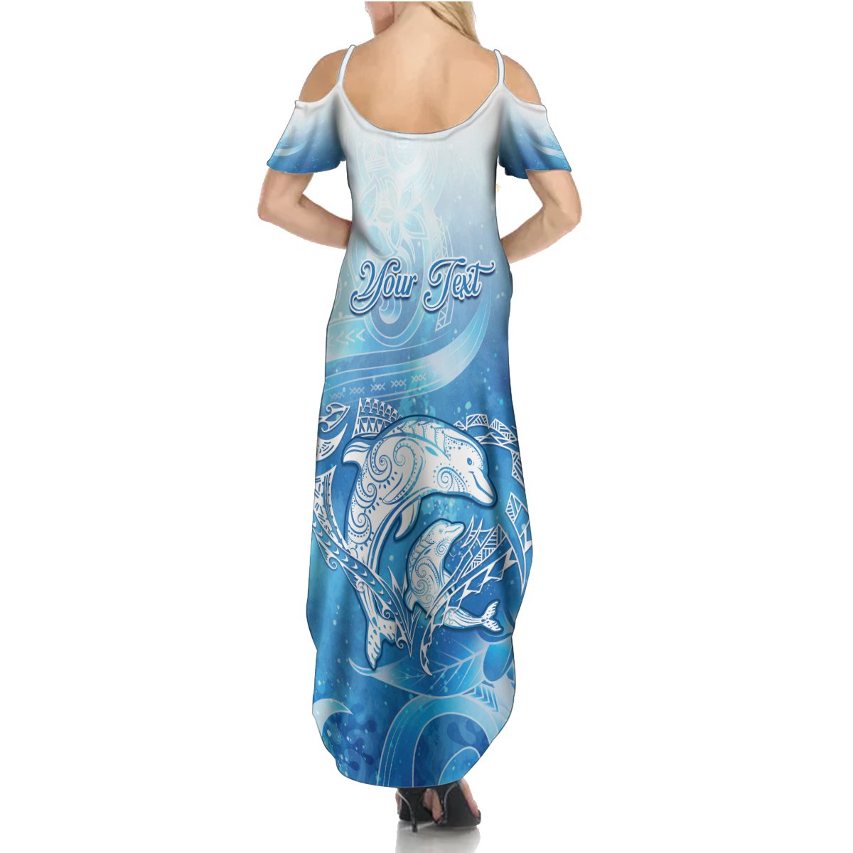 Mother's Love Is Deeper Than Ocean Summer Maxi Dress Polynesian Style LT05 - Polynesian Pride