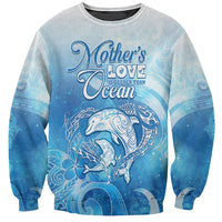Mother's Love Is Deeper Than Ocean Sweatshirt Polynesian Style LT05 Unisex Blue - Polynesian Pride