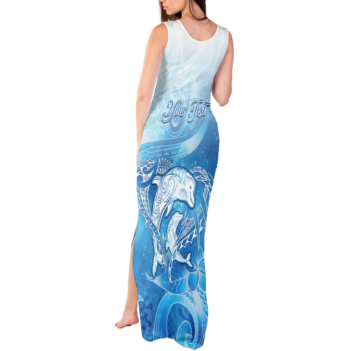 Mother's Love Is Deeper Than Ocean Tank Maxi Dress Polynesian Style LT05 - Polynesian Pride