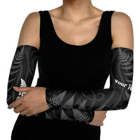 Personalised New Zealand Chur Bro Arm Sleeves Maori Koru With Silver Fern
