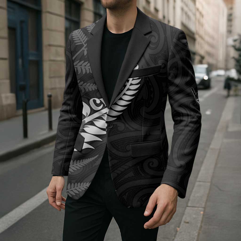 Personalised New Zealand Chur Bro Blazer Maori Koru With Silver Fern LT05 - Polynesian Pride