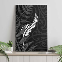 New Zealand Chur Bro Canvas Wall Art Maori Koru With Silver Fern LT05 - Polynesian Pride