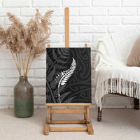 New Zealand Chur Bro Canvas Wall Art Maori Koru With Silver Fern LT05 - Polynesian Pride