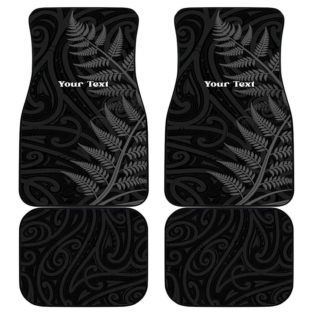 Personalised New Zealand Chur Bro Car Mats Maori Koru With Silver Fern LT05 - Polynesian Pride