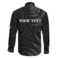 Personalised New Zealand Chur Bro Family Matching Puletasi and Hawaiian Shirt Maori Koru With Silver Fern