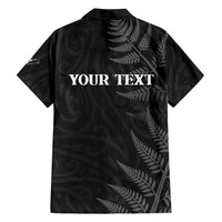 Personalised New Zealand Chur Bro Family Matching Summer Maxi Dress and Hawaiian Shirt Maori Koru With Silver Fern