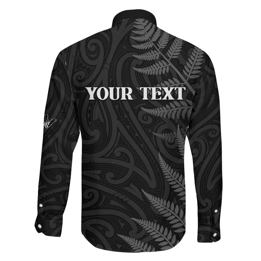 Personalised New Zealand Chur Bro Family Matching Tank Maxi Dress and Hawaiian Shirt Maori Koru With Silver Fern