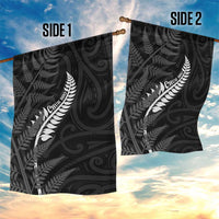 New Zealand Chur Bro Garden Flag Maori Koru With Silver Fern LT05 - Polynesian Pride