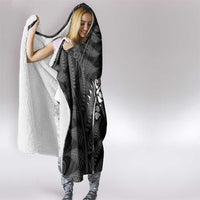 New Zealand Chur Bro Hooded Blanket Maori Koru With Silver Fern LT05 - Polynesian Pride