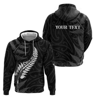 Personalised New Zealand Chur Bro Hoodie Maori Koru With Silver Fern