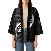 Personalised New Zealand Chur Bro Kimono Maori Koru With Silver Fern LT05 - Polynesian Pride