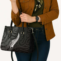New Zealand Chur Bro Leather Bag Maori Koru With Silver Fern LT05 - Polynesian Pride