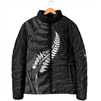 Personalised New Zealand Chur Bro Padded Jacket Maori Koru With Silver Fern LT05 - Polynesian Pride