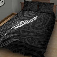 New Zealand Chur Bro Quilt Bed Set Maori Koru With Silver Fern LT05 - Polynesian Pride