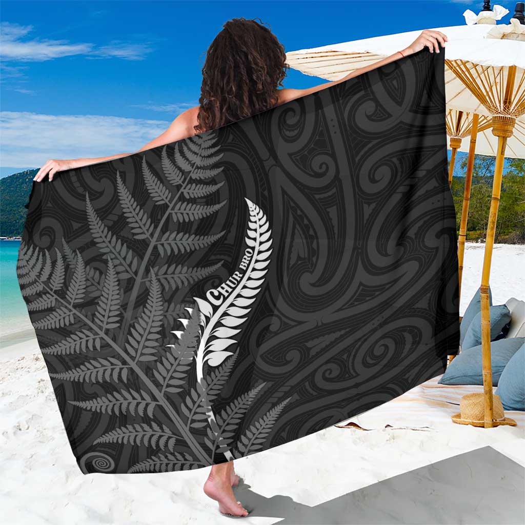 New Zealand Chur Bro Sarong Maori Koru With Silver Fern