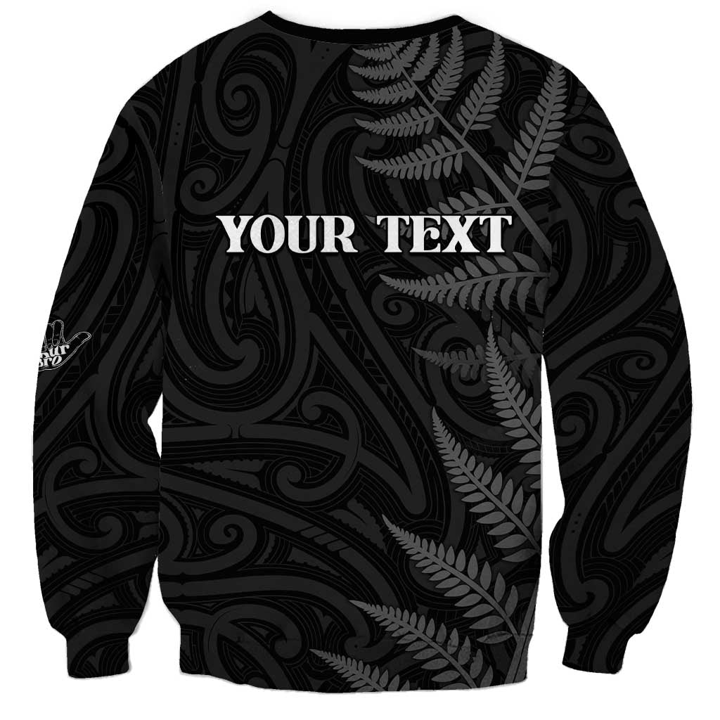 Personalised New Zealand Chur Bro Sweatshirt Maori Koru With Silver Fern LT05 - Polynesian Pride