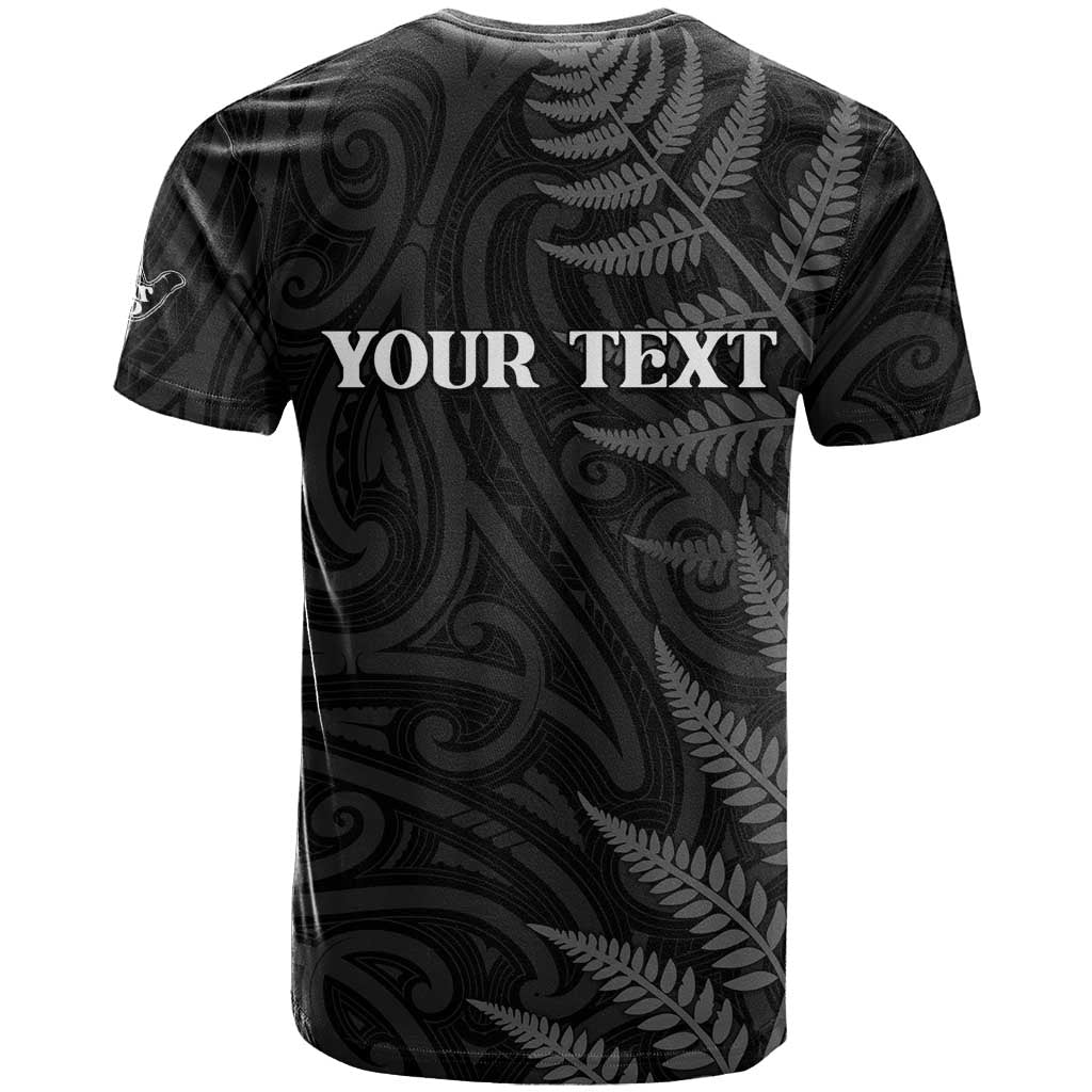 Personalised New Zealand Chur Bro T Shirt Maori Koru With Silver Fern LT05 - Polynesian Pride