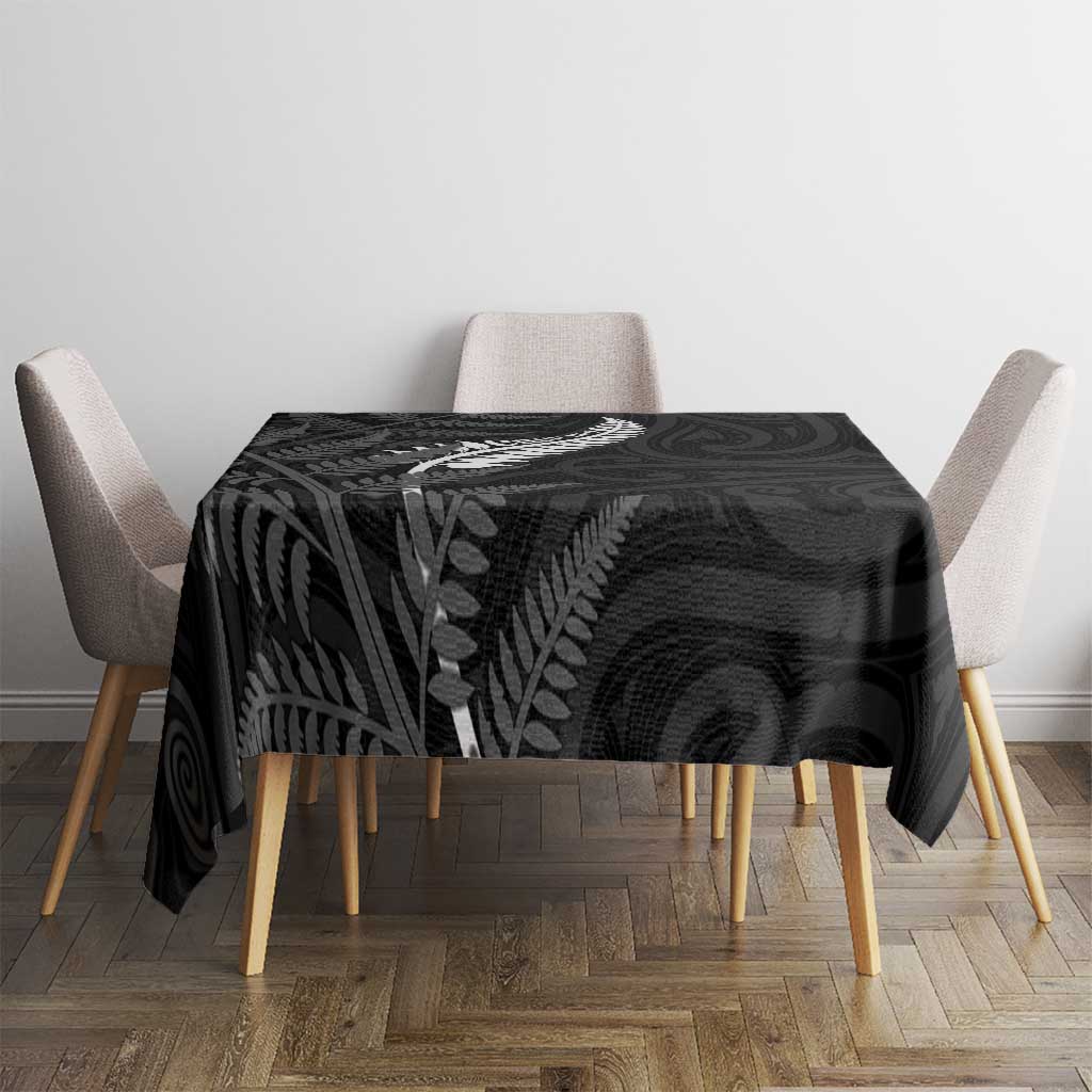 New Zealand Chur Bro Tablecloth Maori Koru With Silver Fern LT05 - Polynesian Pride
