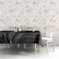 New Zealand Chur Bro Tablecloth Maori Koru With Silver Fern LT05 - Polynesian Pride