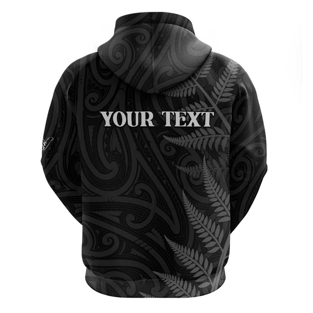 Personalised New Zealand Chur Bro Zip Hoodie Maori Koru With Silver Fern LT05 - Polynesian Pride
