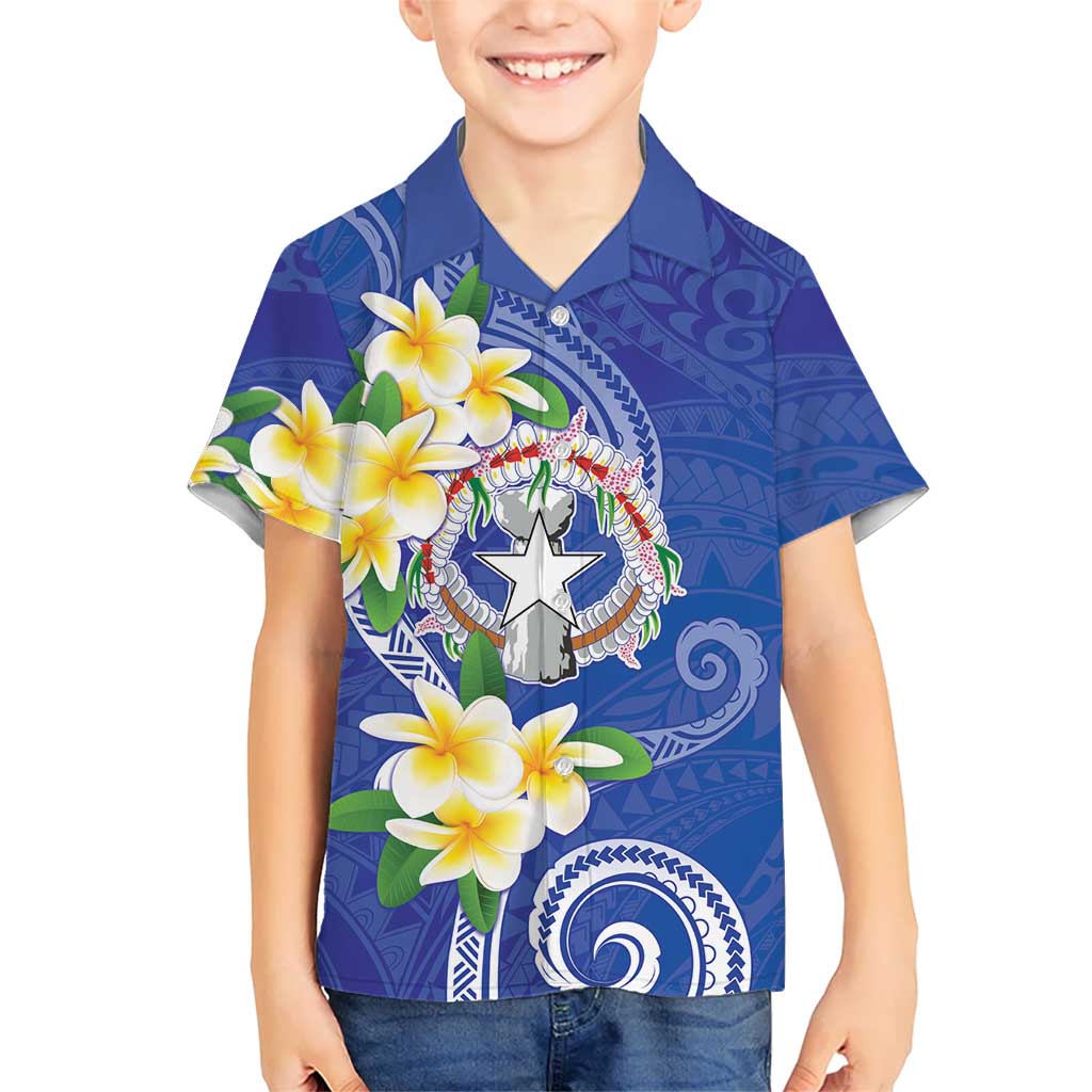 Northern Mariana Islands Chamorro Hawaiian Shirt Plumeria Curves Style Navy Version LT05 - Polynesian Pride