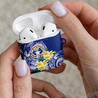 Northern Mariana Islands AirPods Case Polynesian Pattern With Frangipani LT05 - Polynesian Pride